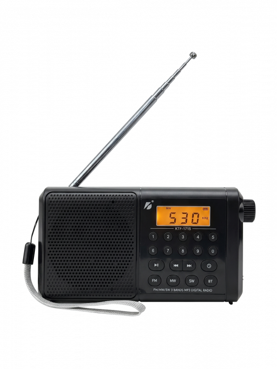 Радиоприемник с аккумулятором, Bluetooth, карта памяти KBroad KTF-1715